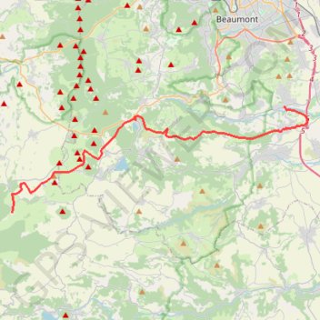 Itinéraire La Roche-Blanche - Pessade, distance, dénivelé, altitude, carte, profil, trace GPS