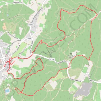 Itinéraire Lagnes - La Tête du Soldat - Mur de la Peste, distance, dénivelé, altitude, carte, profil, trace GPS