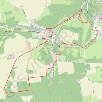 Itinéraire ANHEE-MAREDSOUS-Promenade 5, distance, dénivelé, altitude, carte, profil, trace GPS