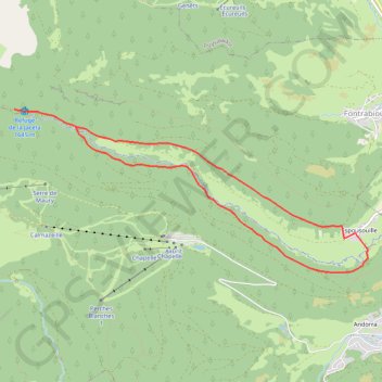 Itinéraire Haut Confluent - Le Vall de Galbe, distance, dénivelé, altitude, carte, profil, trace GPS
