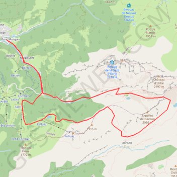 Itinéraire Les Portes d'Oche, distance, dénivelé, altitude, carte, profil, trace GPS