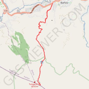 Itinéraire Ecu_28_Tungurahua, distance, dénivelé, altitude, carte, profil, trace GPS