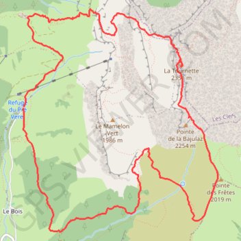 Itinéraire Tournette, distance, dénivelé, altitude, carte, profil, trace GPS