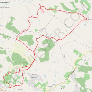 Itinéraire Moulian - Escassefort - Escarreys - Magdelaine - Moulian, distance, dénivelé, altitude, carte, profil, trace GPS