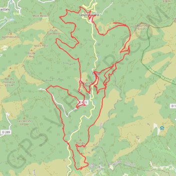 Itinéraire Citou rieussec, distance, dénivelé, altitude, carte, profil, trace GPS