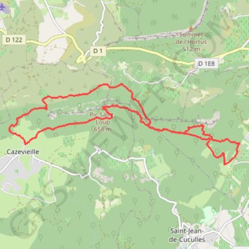 Itinéraire Tour du Pic Saint-Loup depuis Saint-Mathieu-de-Tréviers, distance, dénivelé, altitude, carte, profil, trace GPS