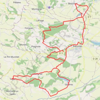 Itinéraire La Cugnalaise, distance, dénivelé, altitude, carte, profil, trace GPS
