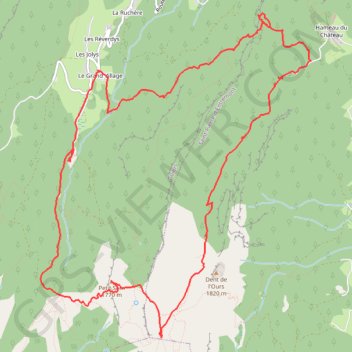 Itinéraire Chartreuse - Petit Som, distance, dénivelé, altitude, carte, profil, trace GPS