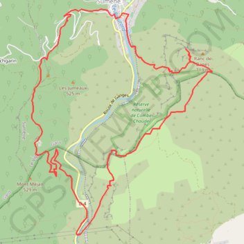 Itinéraire Ranc de Banes, distance, dénivelé, altitude, carte, profil, trace GPS
