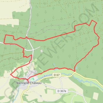 Itinéraire La Bataille d'Argonne, distance, dénivelé, altitude, carte, profil, trace GPS