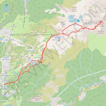 Itinéraire Le Grand Van (Chamrousse), distance, dénivelé, altitude, carte, profil, trace GPS