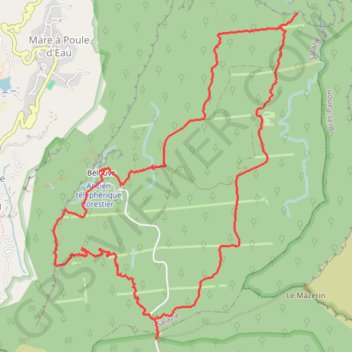 Itinéraire RandoPitons.re #1669 - La grande boucle du Trou de Fer par le sentier de la Vierge, distance, dénivelé, altitude, carte, profil, trace GPS