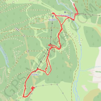 Itinéraire L'Ayré (Gare du funiculaire) au départ de "Chez Louisette", distance, dénivelé, altitude, carte, profil, trace GPS