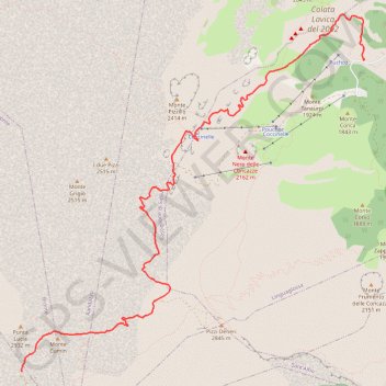Itinéraire Terdav - Eoliennes - J7 - Ascension de l'Etna Partie 1, distance, dénivelé, altitude, carte, profil, trace GPS