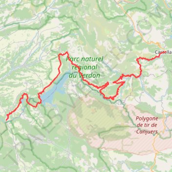 Itinéraire 2-Quinson - Castellane V3, distance, dénivelé, altitude, carte, profil, trace GPS