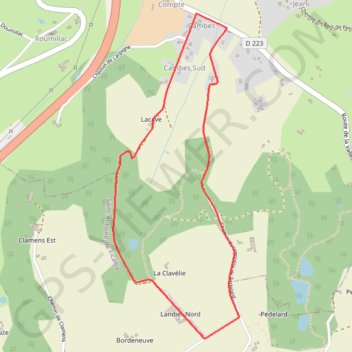 Itinéraire Cambes, un circuit autour d'une combe boisée - Pays de la vallée du Lot, distance, dénivelé, altitude, carte, profil, trace GPS