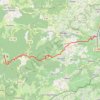 Itinéraire La jasserie - chavannay, distance, dénivelé, altitude, carte, profil, trace GPS