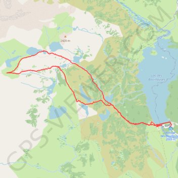 Itinéraire F-66-Lac des Bouillouses-Etang de Sobirans, distance, dénivelé, altitude, carte, profil, trace GPS