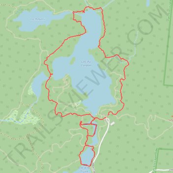 Itinéraire Tour du Lac du Cordon - Parc Eco-Laurentides, distance, dénivelé, altitude, carte, profil, trace GPS