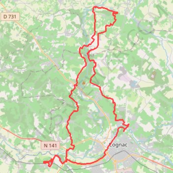 Itinéraire Salignacaise Gravel Prignac 80-19131741, distance, dénivelé, altitude, carte, profil, trace GPS