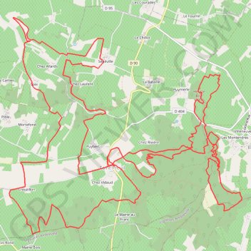 Itinéraire RANDO St PREUIL, distance, dénivelé, altitude, carte, profil, trace GPS