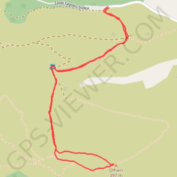 Itinéraire La Chapelle et la redoute d'Olhain à Sare, distance, dénivelé, altitude, carte, profil, trace GPS