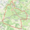 Itinéraire D'Ham-les-Moines par Vaux-Villaine, distance, dénivelé, altitude, carte, profil, trace GPS