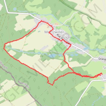 Itinéraire Autour de Mortzwiller, distance, dénivelé, altitude, carte, profil, trace GPS