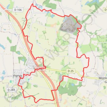 Itinéraire Sentier de Gripail et du bas Champ - Vignoc, distance, dénivelé, altitude, carte, profil, trace GPS