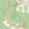 Itinéraire Les Escampons par la corniche de Françoise, distance, dénivelé, altitude, carte, profil, trace GPS