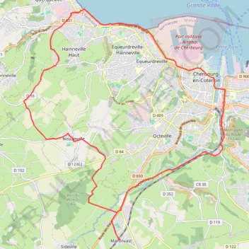 Itinéraire 1 - 2026 RdC 25 km V1, distance, dénivelé, altitude, carte, profil, trace GPS