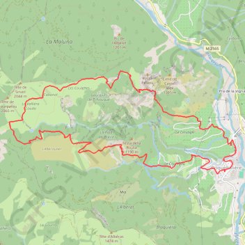 Itinéraire Circuit de la Maluna, distance, dénivelé, altitude, carte, profil, trace GPS