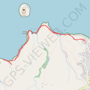 Itinéraire ⛹️ Trace Anse à l'Ane, distance, dénivelé, altitude, carte, profil, trace GPS