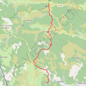 Itinéraire Ardeche_1, distance, dénivelé, altitude, carte, profil, trace GPS