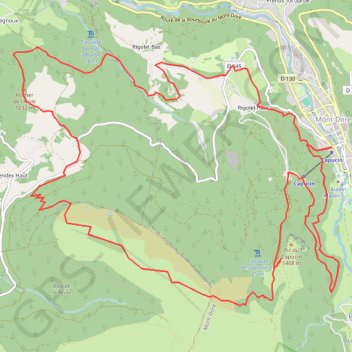 Itinéraire Capucin Roche Vendeix, distance, dénivelé, altitude, carte, profil, trace GPS