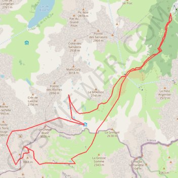 Itinéraire Raid mont thabord, distance, dénivelé, altitude, carte, profil, trace GPS