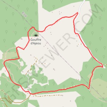 Itinéraire Le plateau d'Ajéou, distance, dénivelé, altitude, carte, profil, trace GPS
