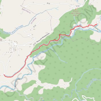 Itinéraire Canal de Beauregard, distance, dénivelé, altitude, carte, profil, trace GPS