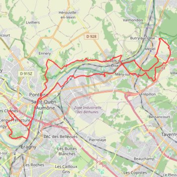 Itinéraire Château du Val, distance, dénivelé, altitude, carte, profil, trace GPS