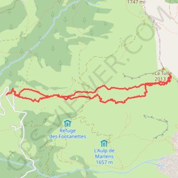 Itinéraire Col de Tulle, distance, dénivelé, altitude, carte, profil, trace GPS
