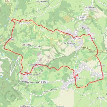 Itinéraire Saint Sorlin, distance, dénivelé, altitude, carte, profil, trace GPS