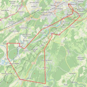 Itinéraire 07/02/22, distance, dénivelé, altitude, carte, profil, trace GPS
