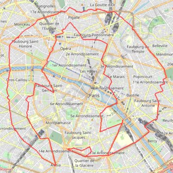 Itinéraire JO 2024 - @Drunning_fr, distance, dénivelé, altitude, carte, profil, trace GPS