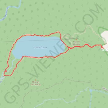 Itinéraire 🚶 Trace ,boucle du Grand-Etang, distance, dénivelé, altitude, carte, profil, trace GPS