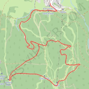 Itinéraire Haut Confluent - Pla du Cambra d'Ase, distance, dénivelé, altitude, carte, profil, trace GPS