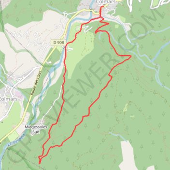 Itinéraire Bla Magnan, distance, dénivelé, altitude, carte, profil, trace GPS