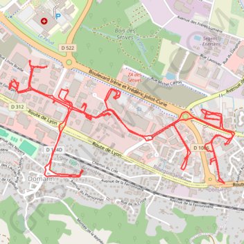 Itinéraire 2022-01-27 16:35:51, distance, dénivelé, altitude, carte, profil, trace GPS