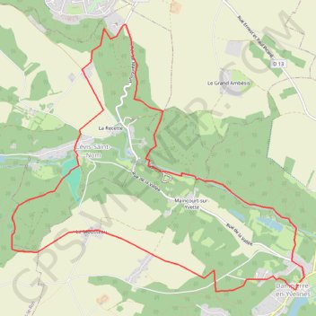 Itinéraire Randonnée à partir de Dampierre, distance, dénivelé, altitude, carte, profil, trace GPS
