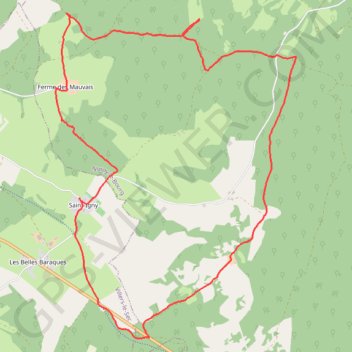 Itinéraire Boucle depuis Saint-Igny, distance, dénivelé, altitude, carte, profil, trace GPS