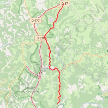 Itinéraire La Via Arverna (Labastide-Murat - Vers), distance, dénivelé, altitude, carte, profil, trace GPS